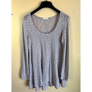 Easel Womens Rayon Grey Marbled Tunic Dress Size Large Flowy Career Casual Wear‎